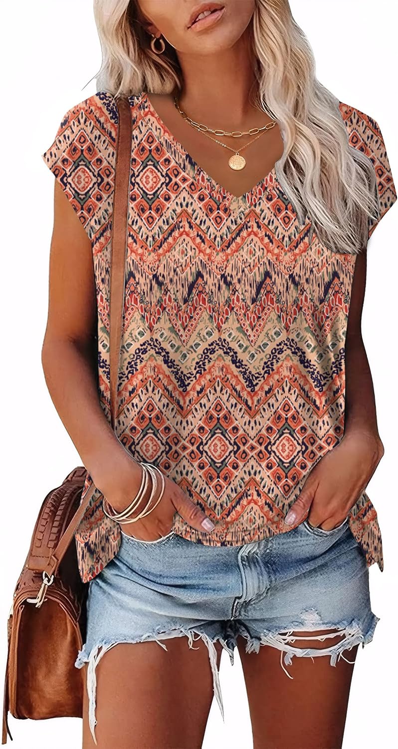 Thumbnail 6 de Aokosor Women's V-Neck Summer Tee – Soft, Versatile UK Top