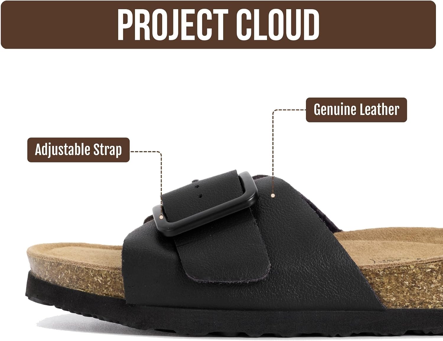 Detalle de Project Cloud Leather Sandals