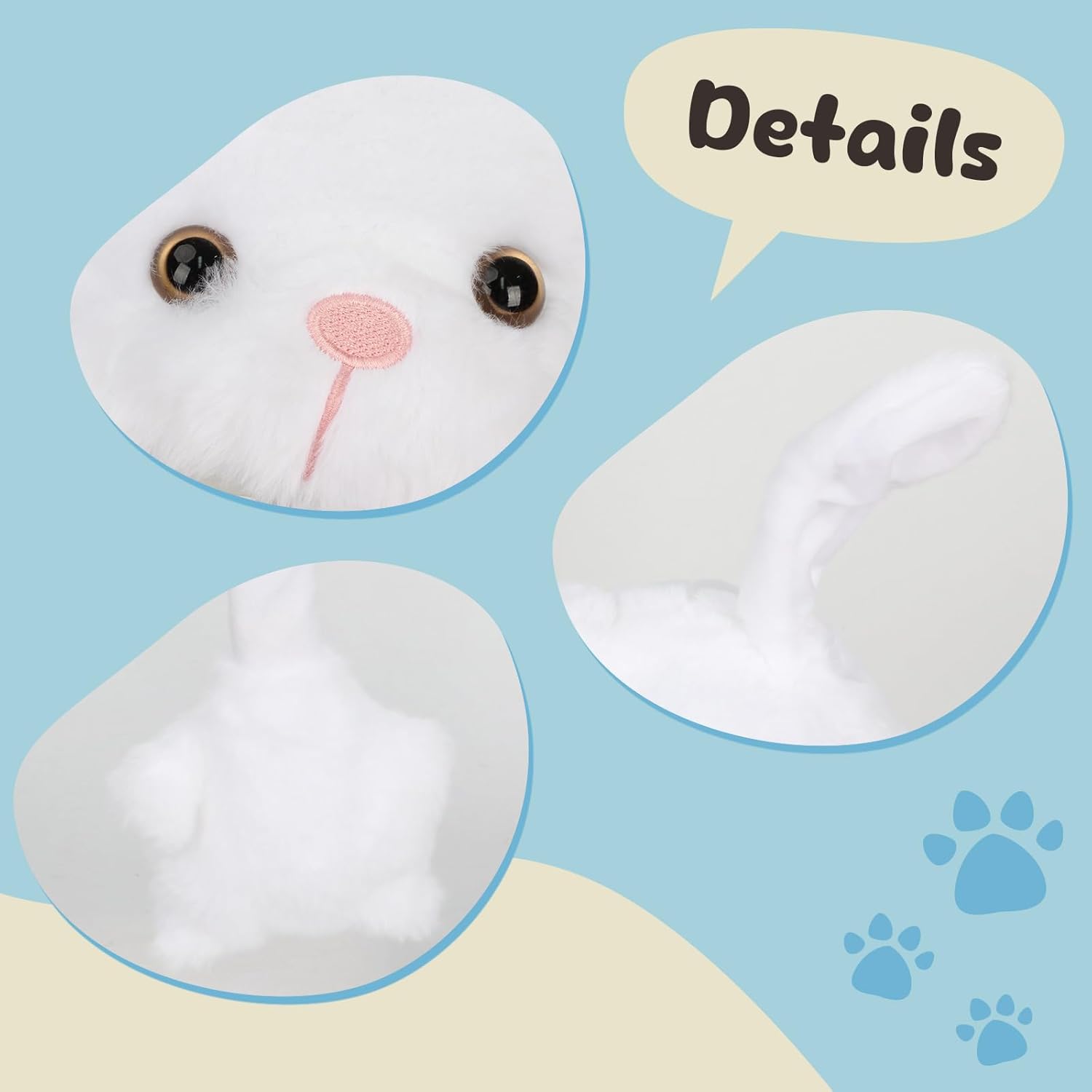 Detalle de Deletoys Animal Hat with Moving Ears, Jumping Pop-Up Plush Cap for Kids