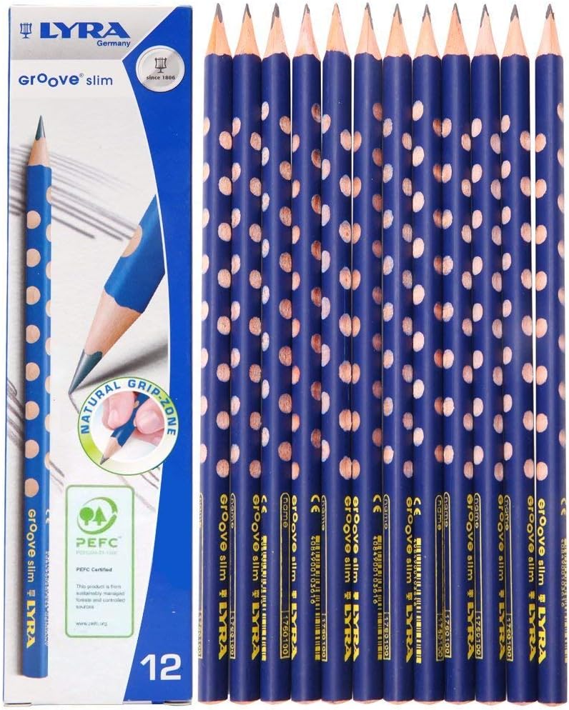 Thumbnail 4 de LYRA Groove slim L1760100 grafitpennor HB, ergonomiskt grepp, 12-pack