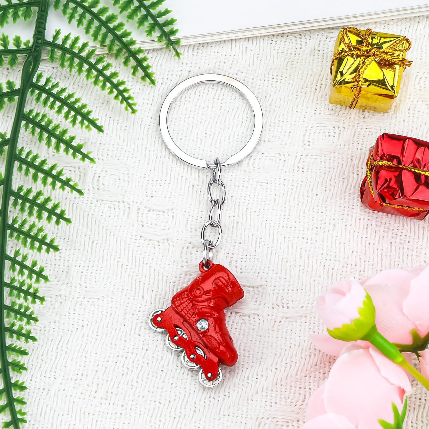 Thumbnail 2 de Gallkeat Roller Skating Keychain — Durable Stainless Steel Bag Charm for Skate Lovers