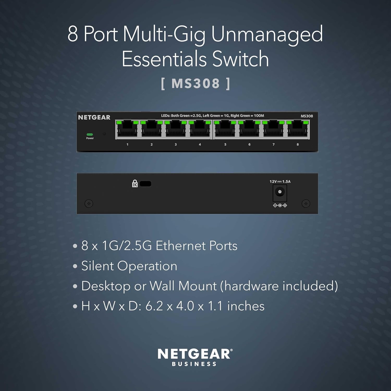 Detalle 2 de NETGEAR Ethernet switch MS308
