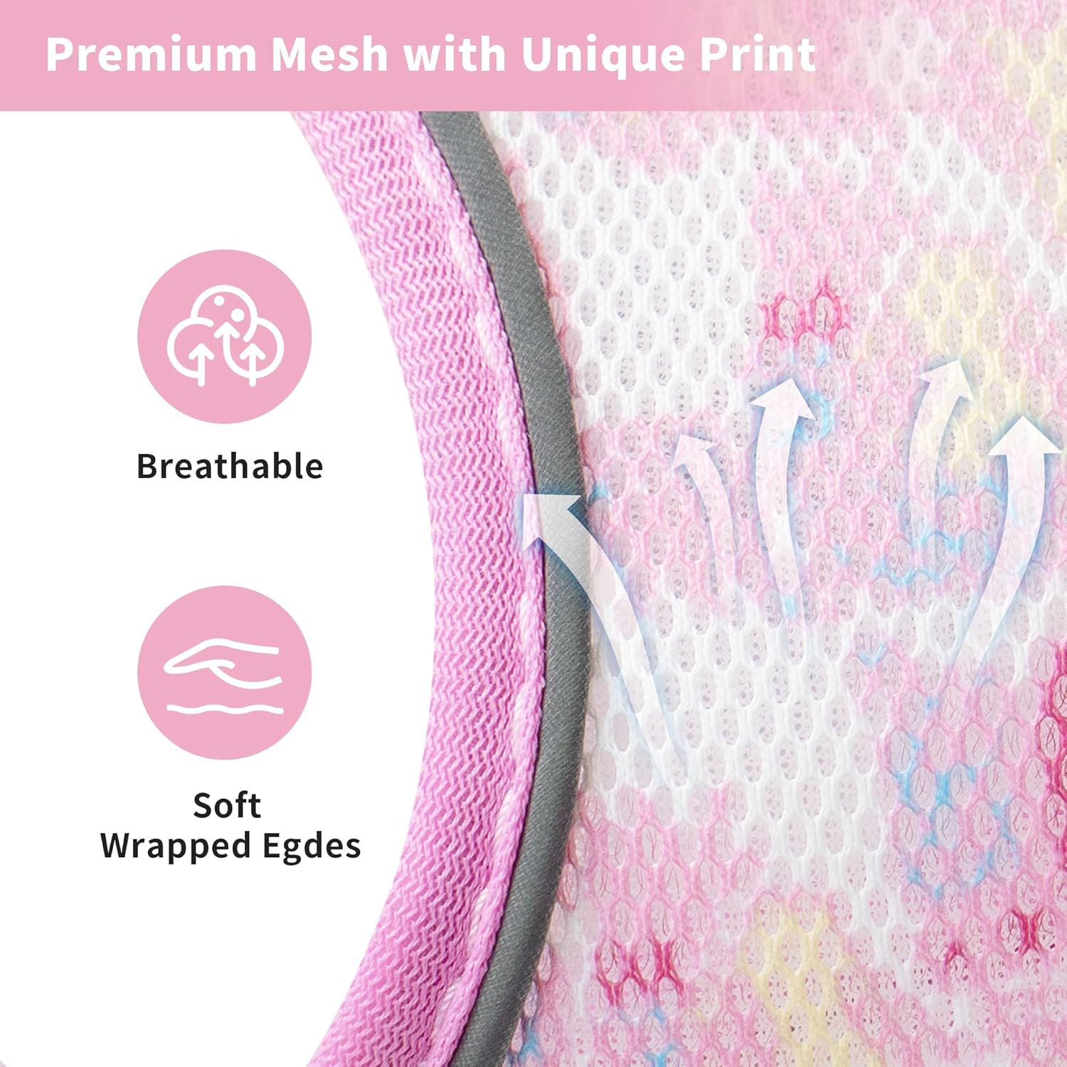 Detalle de PawSailor No Pull Dog Harness and Leash Set (Pink XXS) with Floral Print