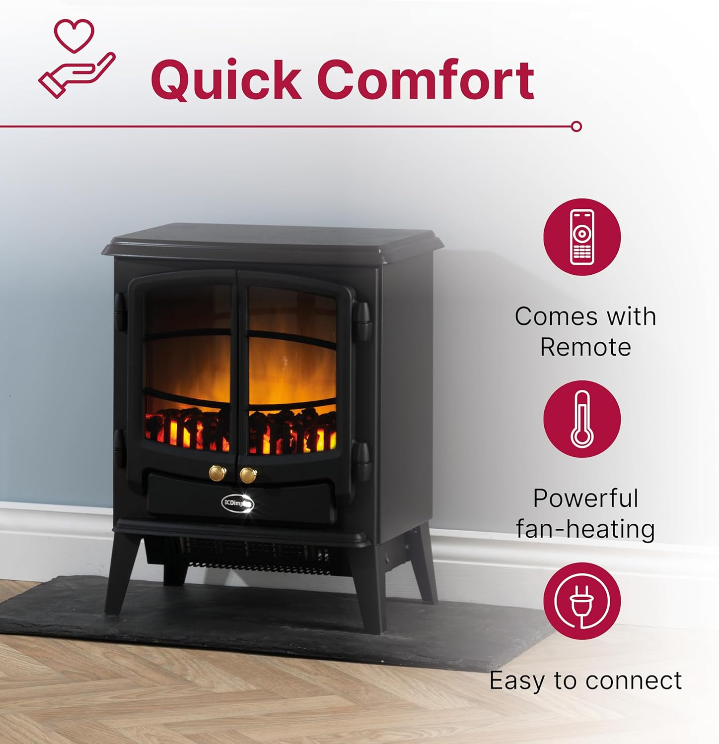 Detalle 2 de Dimplex Tango Optiflame 2kW electric stove