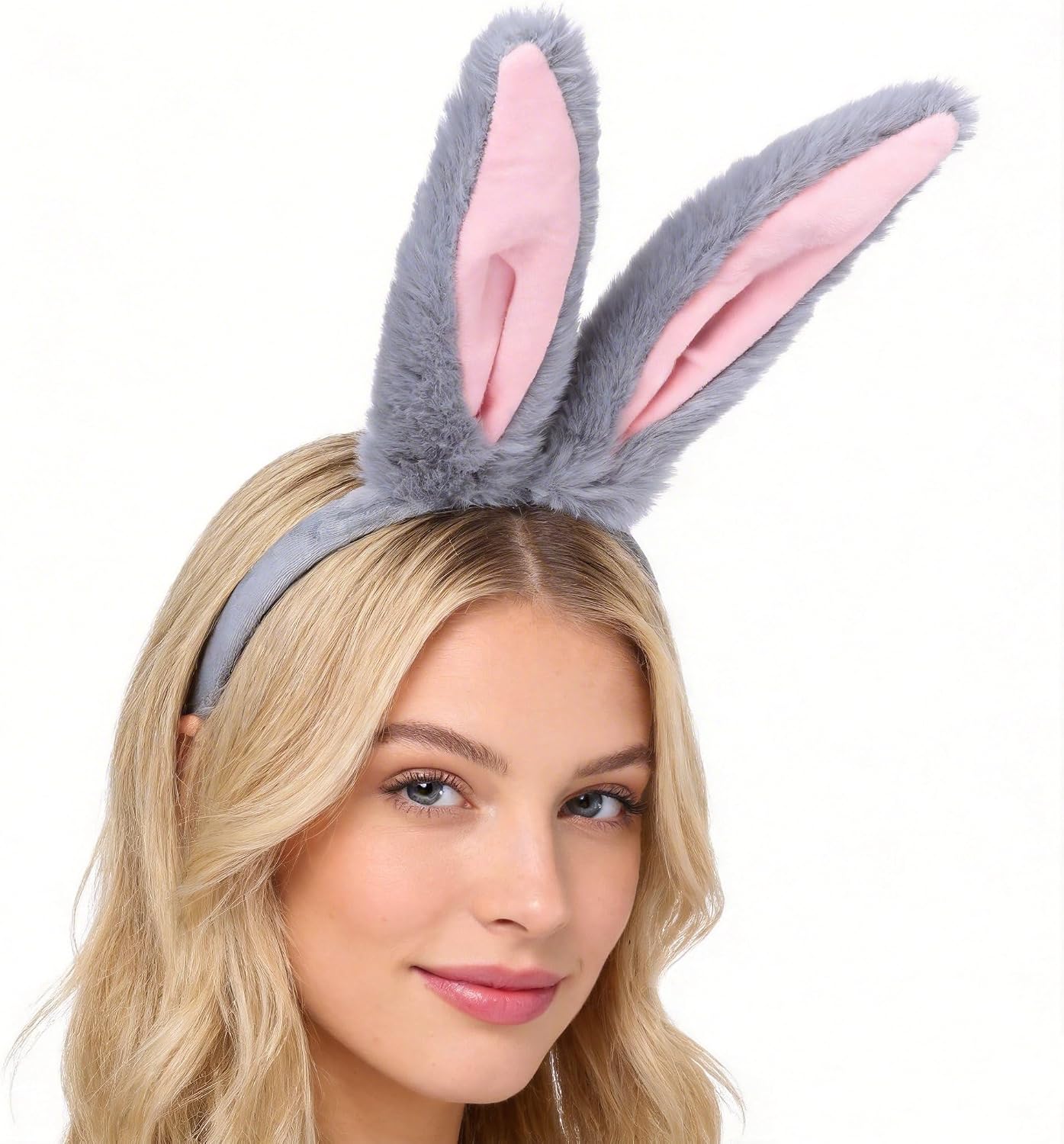Detalle de CaeyBrye Bunny Ears Headband Set Gray