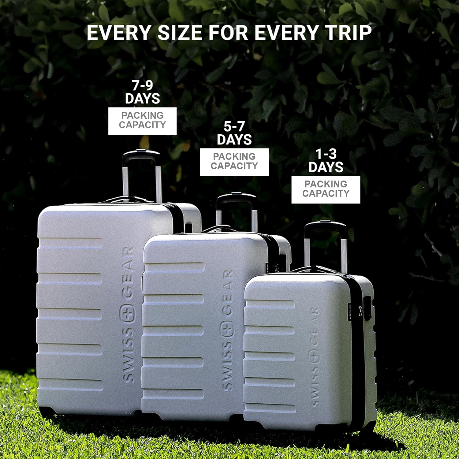 Thumbnail 4 de SwissGear 7366 3-Piece Hardside Luggage Set 27"
