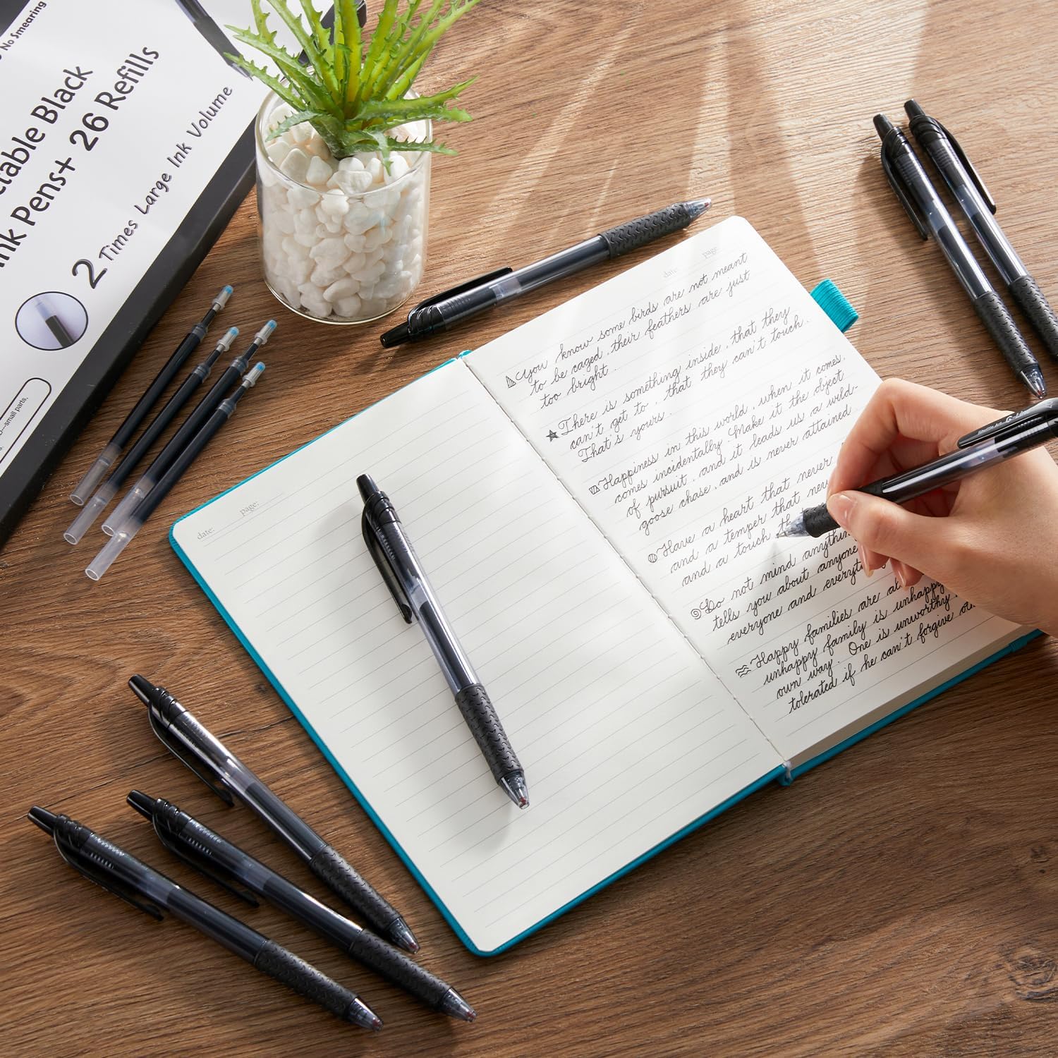 Thumbnail 4 de Lineon 46 penne gel nere 20+26 ricariche 🖊️