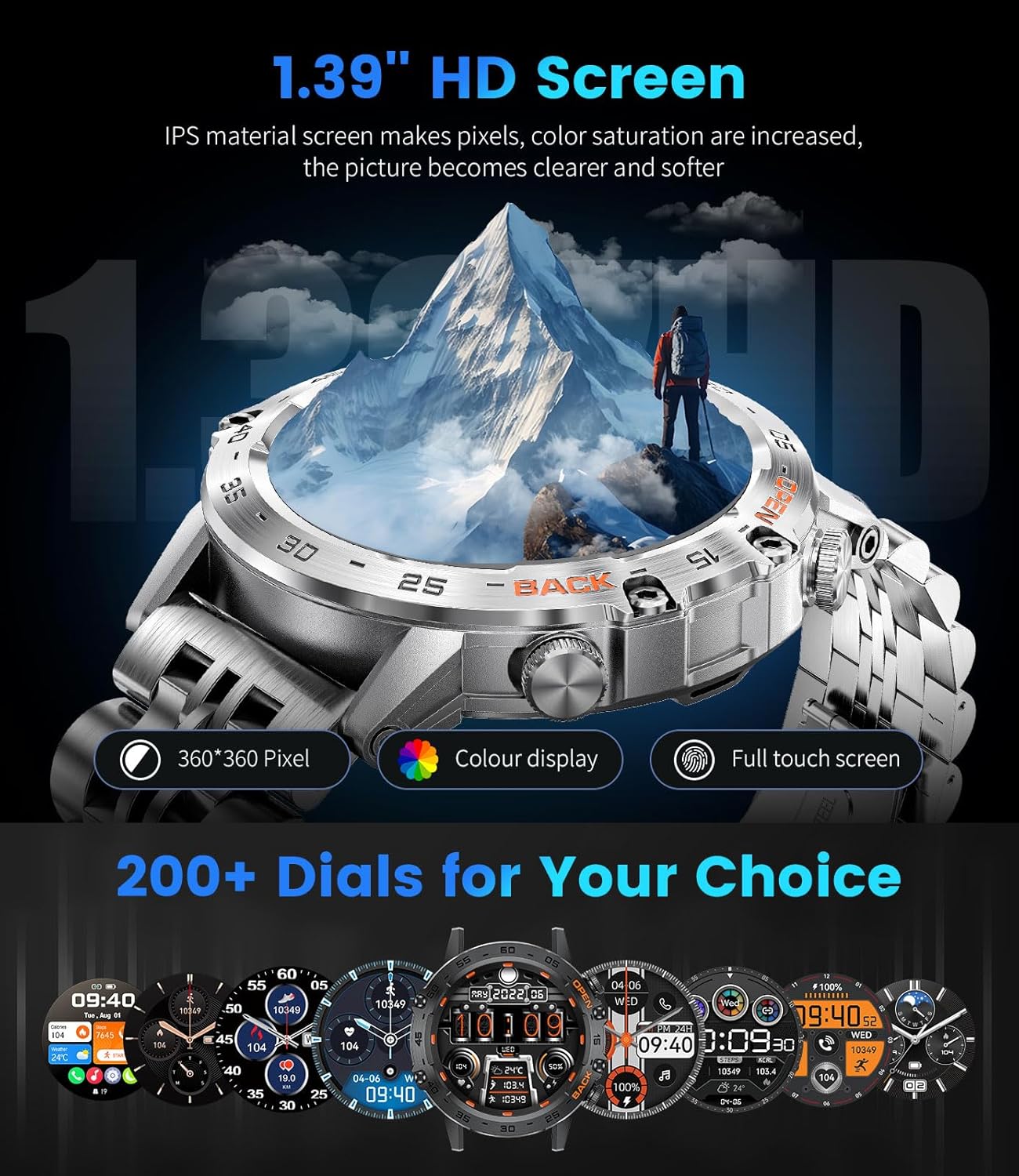 Thumbnail 1 de FOXBOX Smartwatch 1.39-inch with SpO2