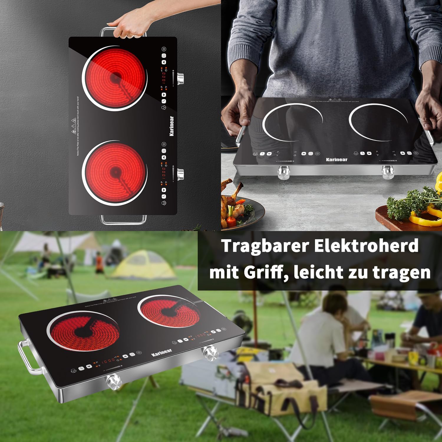 Thumbnail 2 de Karinear Kochplatten 2er elektrisch 3200W