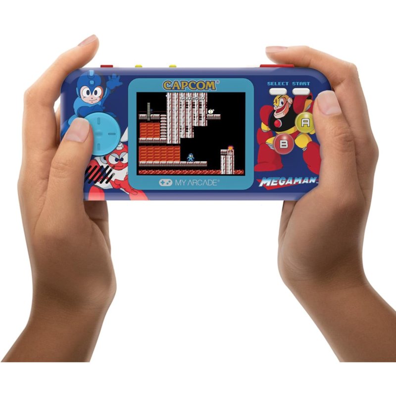 Detalle de My Arcade Pocket Player Megaman consola retro