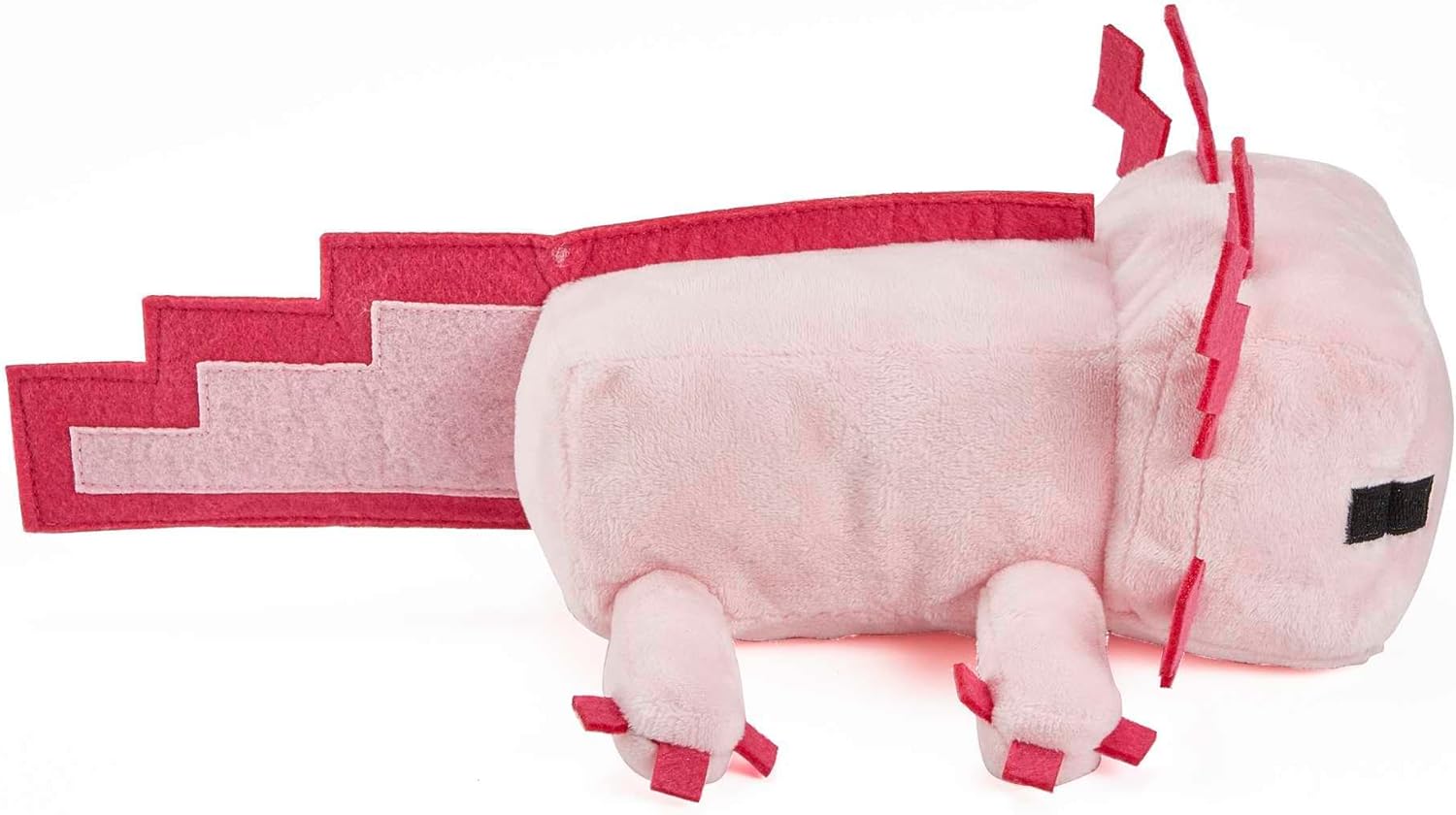 Detalle 2 de Mattel Minecraft Axolotl Plüschfigur – ca. 21 cm, weich, Sammelobjekt für Fans ab 3 Jahren