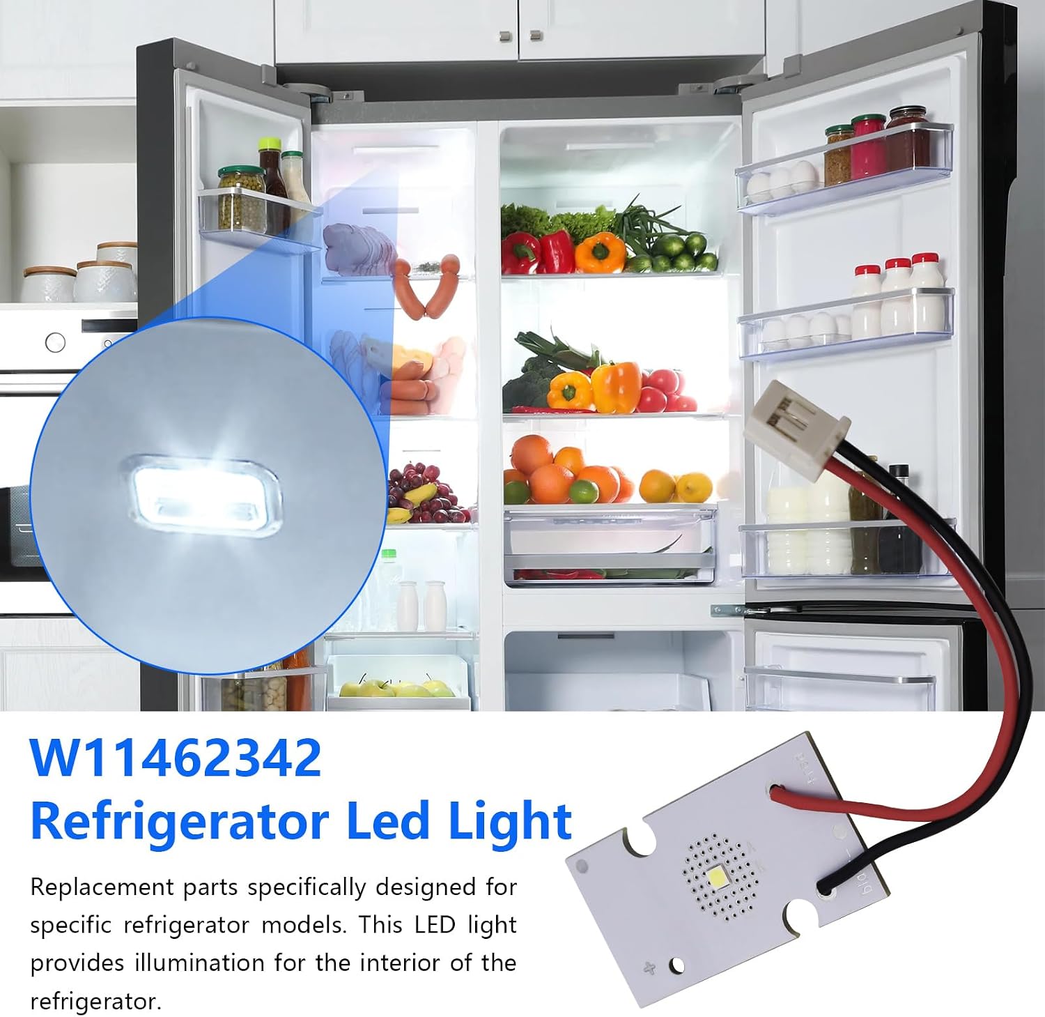 Thumbnail 3 de KOLEOLL W11462342 Refrigerator LED Light Replacement for Select Whirlpool Models