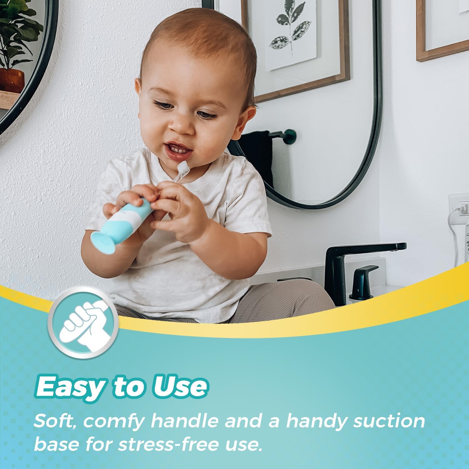 Thumbnail 5 de Papablic Papablic49A Toddler Sonic Toothbrush with Dino Cover and LED Timer