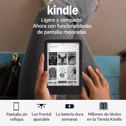 Thumbnail 6 de Amazon Kindle (última generación) — Kindle más ligero y compacto para lectura sin distracciones