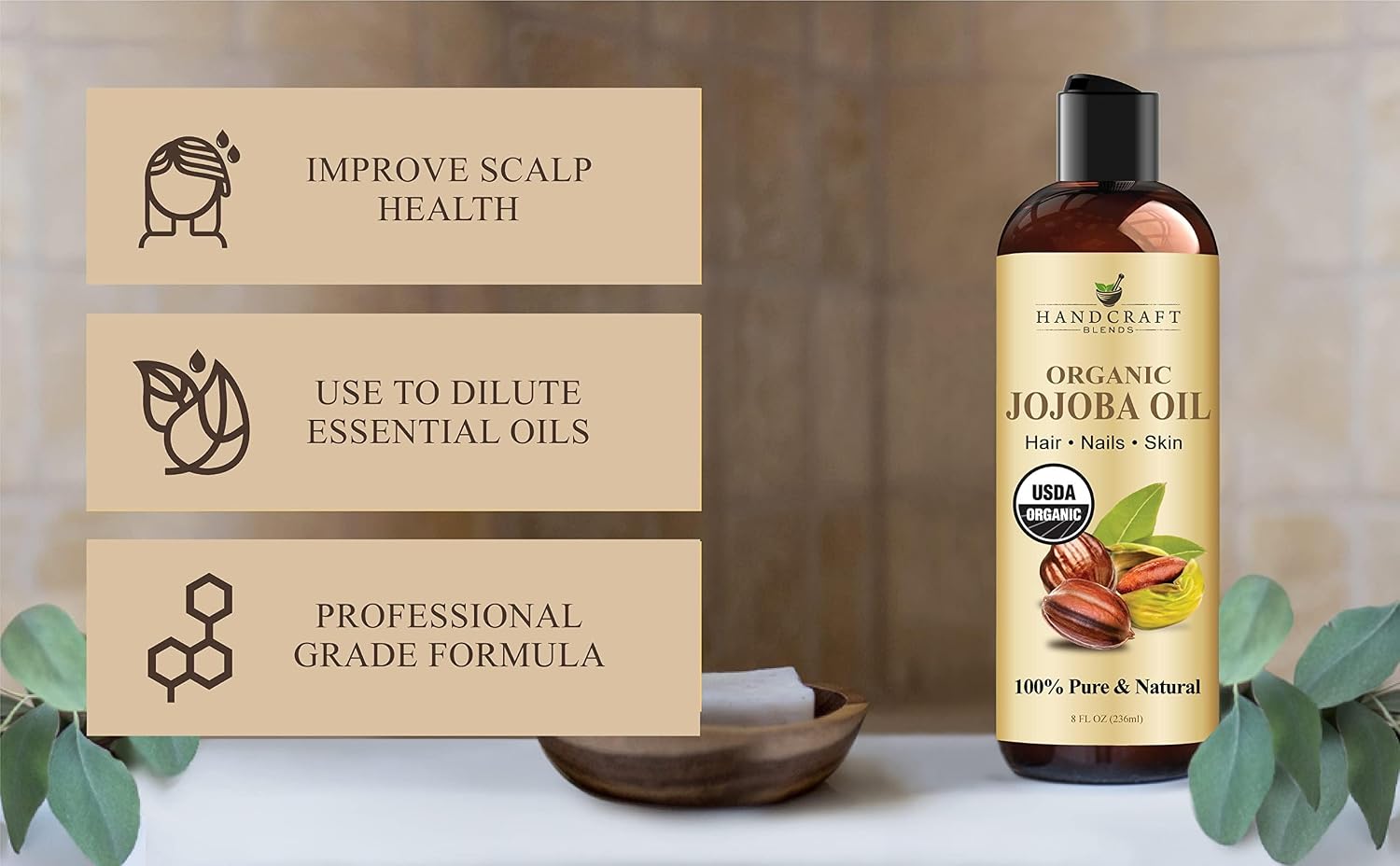 Detalle 2 de Handcraft Blends Jojoba Oil, 8 Fl Oz ⚙