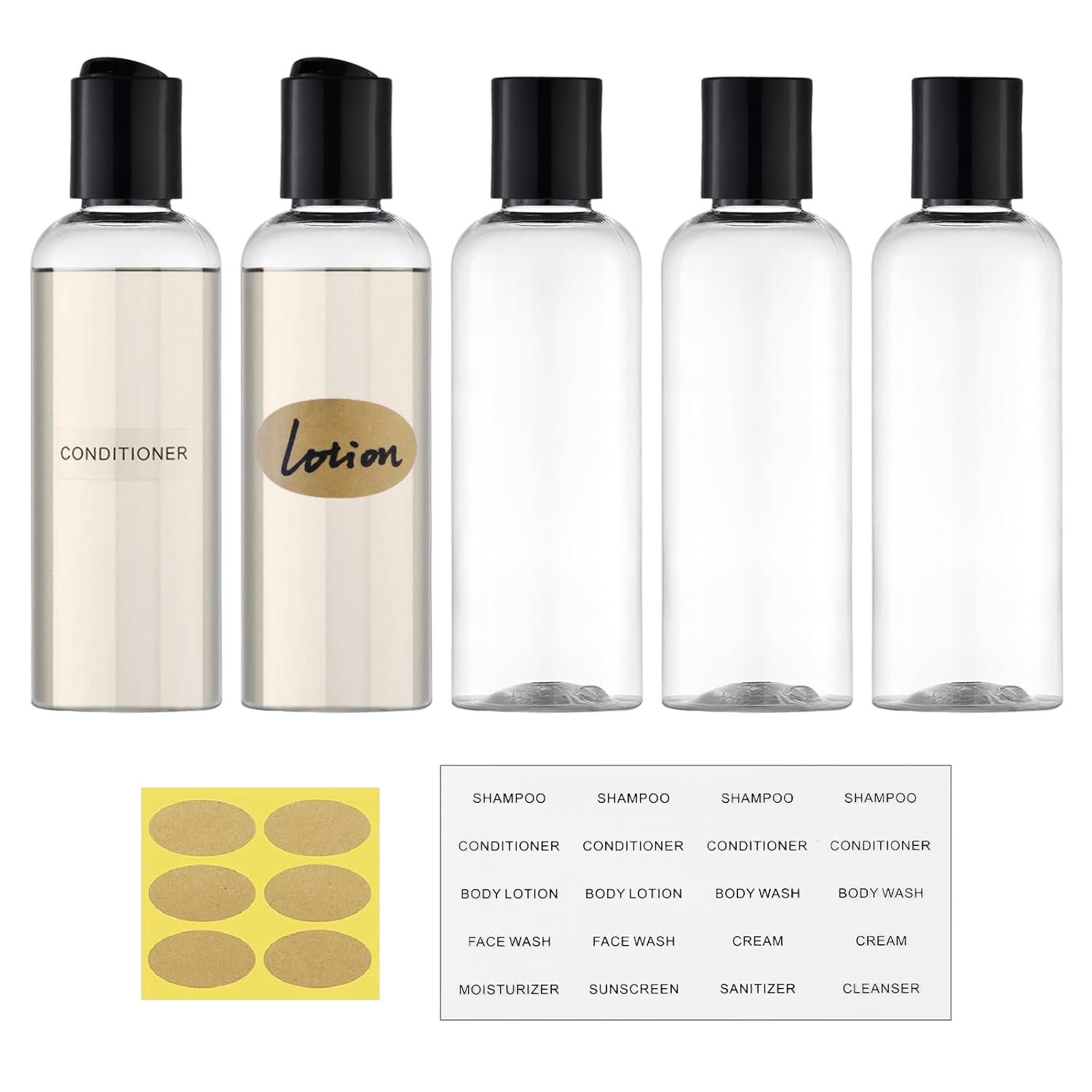 Owlyee Travel Bottles 3.4 oz for TSA