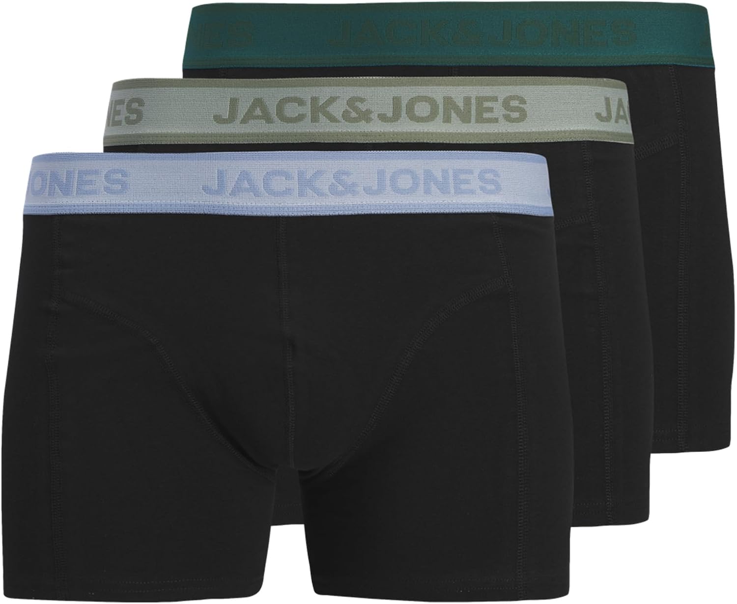 Detalle de JACK & JONES Jacwesley Solid Trunks Lot de 3 Homme