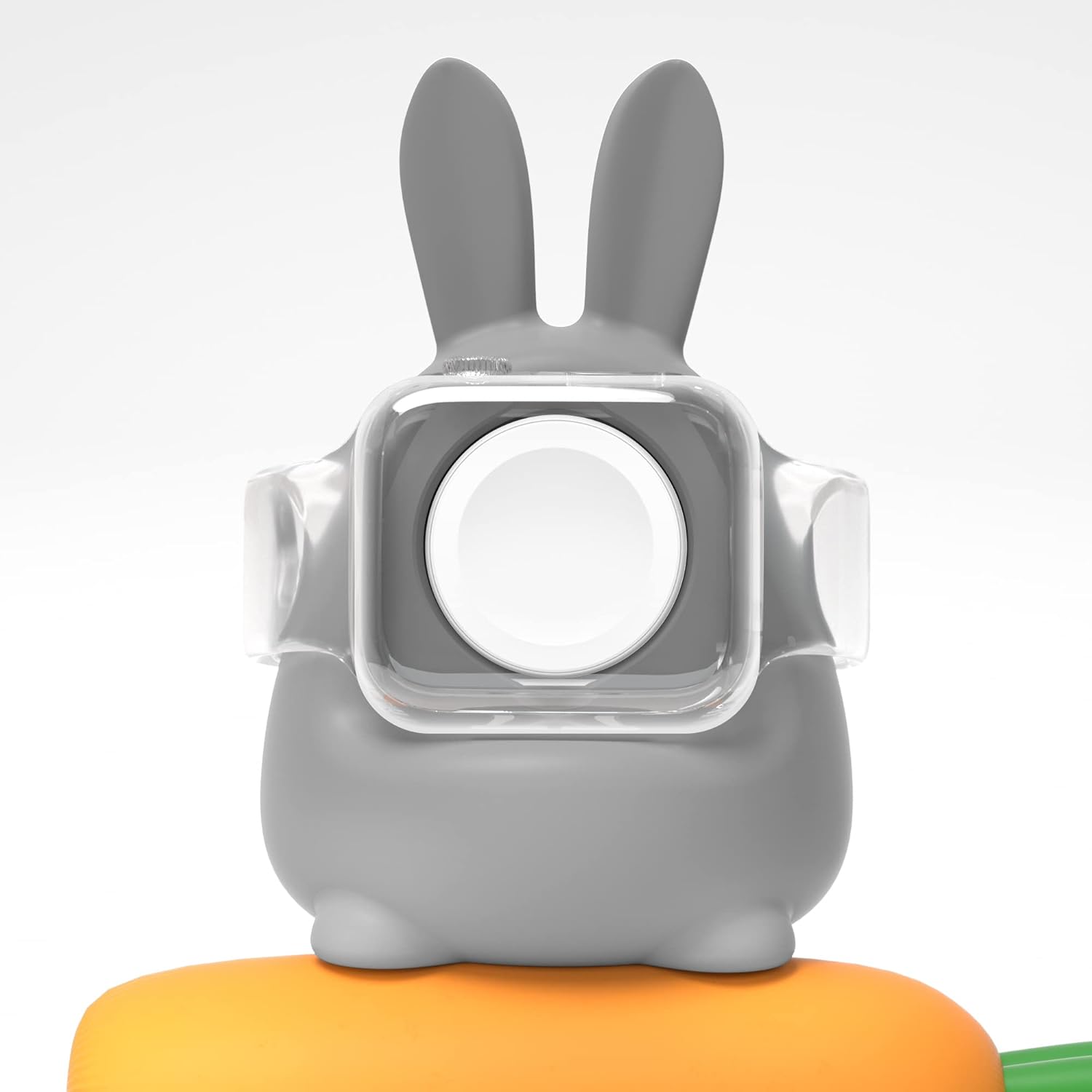 Thumbnail 3 de ELETIUO Charger Stand Silicone Dock Holder for Apple Watch (Various Series) – Grey