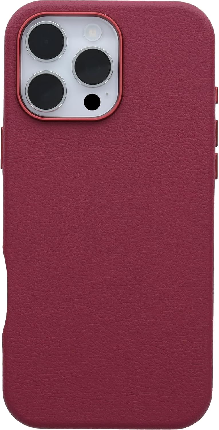 Thumbnail 1 de OtterBox Symmetry Series Cactus Leather MagSafe per iPhone 16 Pro Max (rosso) – custodia ultrasottile antiurto