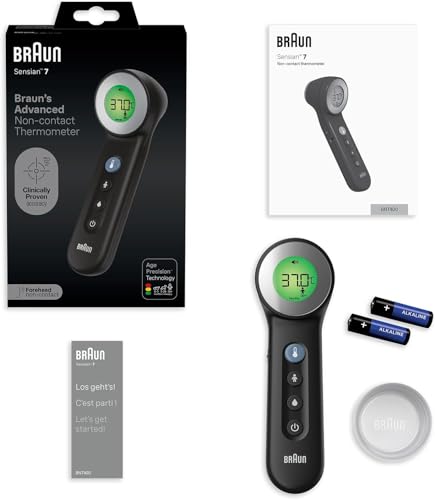 Detalle de Braun Sensian 7 Thermomètre frontal sans contact 3-en-1 – précision Age Precision et affichage couleur