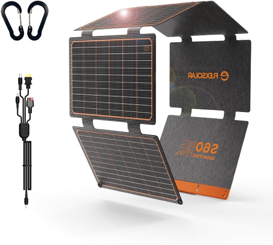 Detalle de FlexSolar 60W Portable Solar Panel Charger