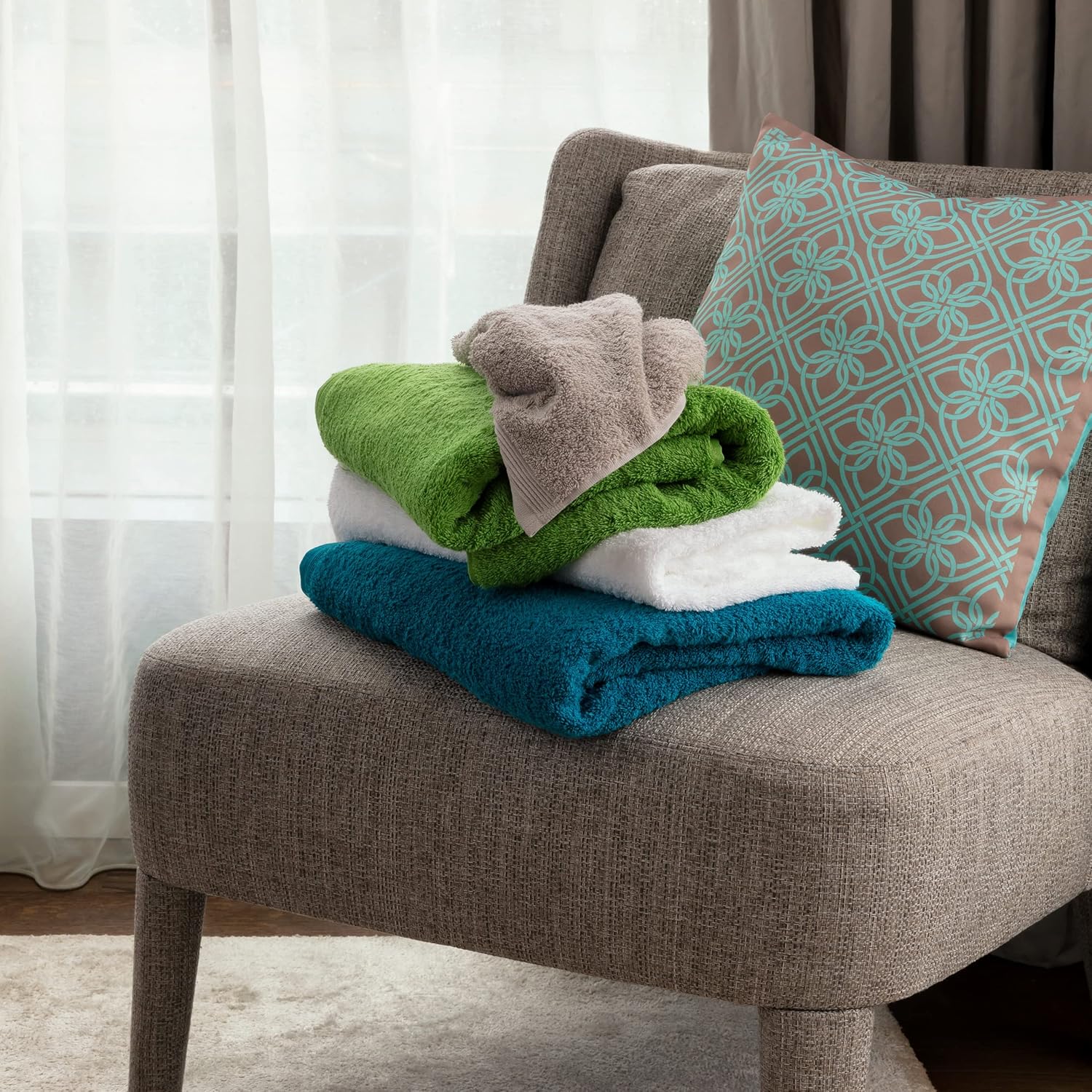 Thumbnail 4 de Möve Superwuschel Duschtuch 80 x 150 cm aus 100% Baumwolle – Dark Grey