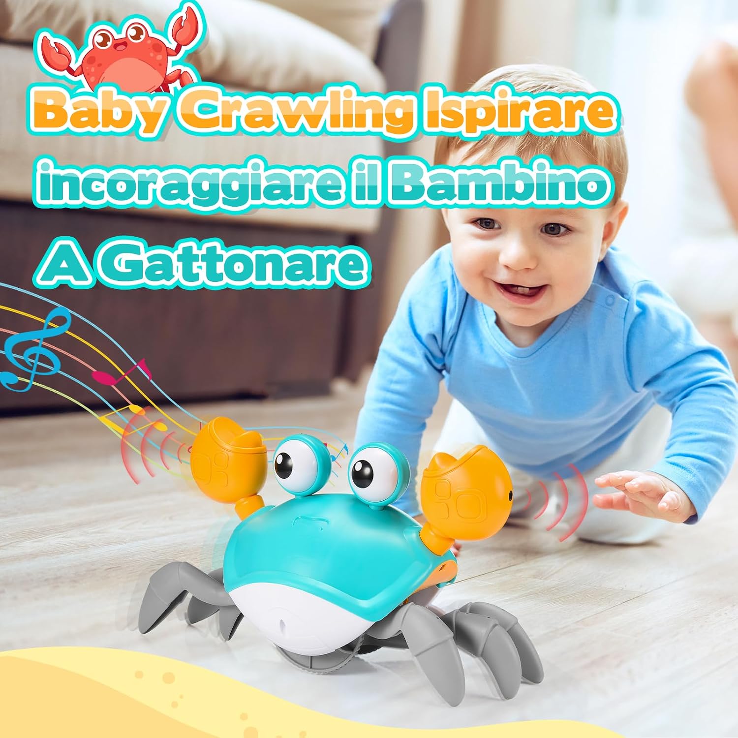 Thumbnail 2 de iKidiki Granchio che Cammina, neonato