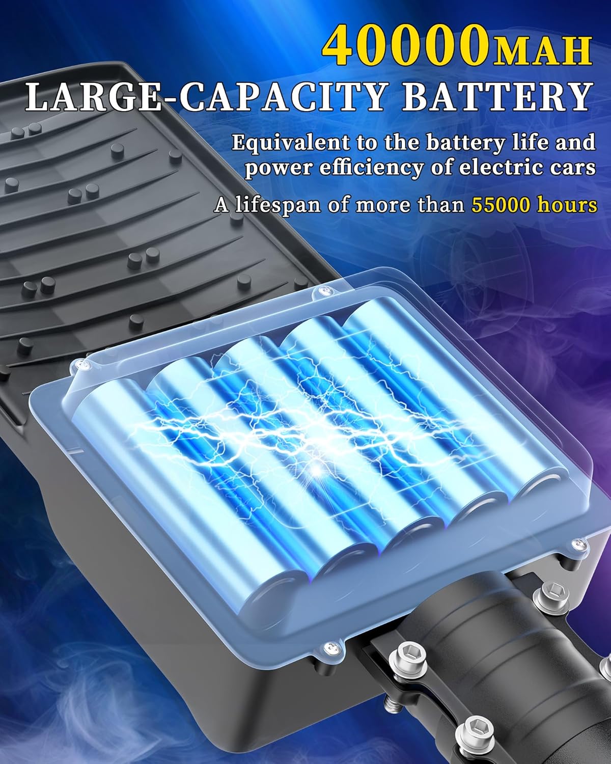 Thumbnail 3 de Gefolly SL-8800W lampione solare LED da esterno con sensore di movimento e IP67, 6.500K