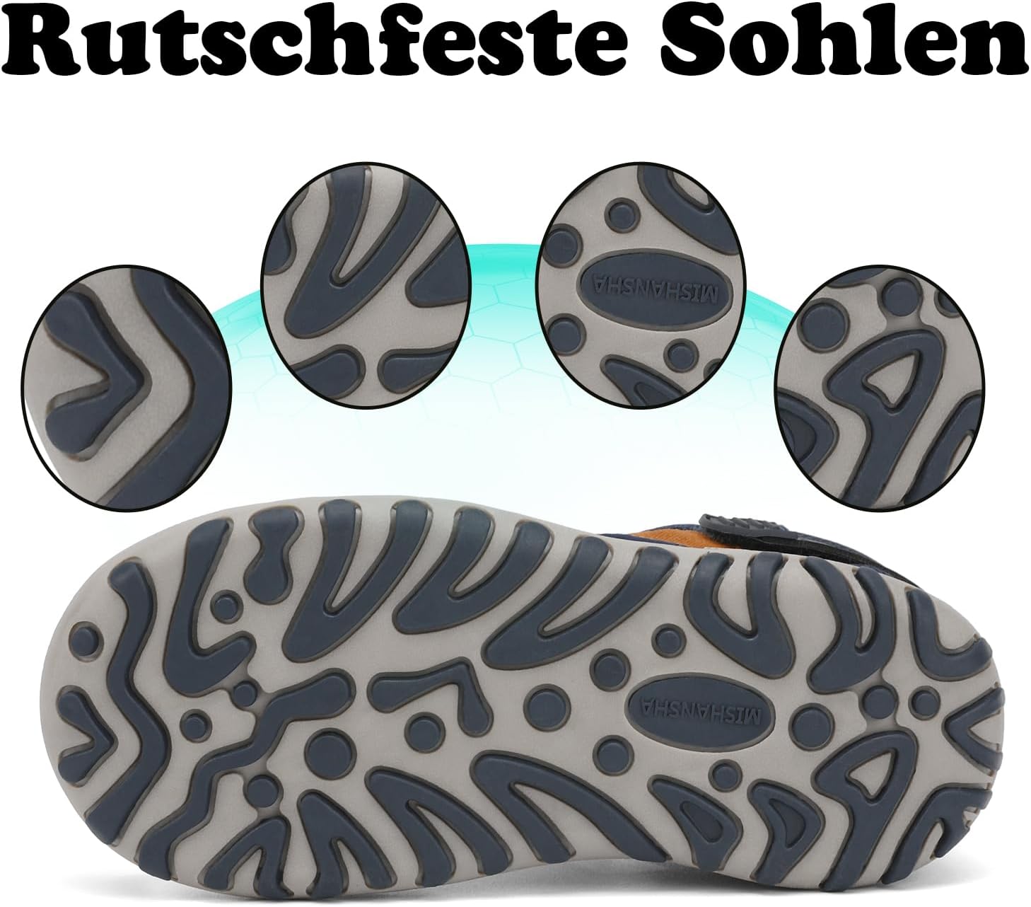 Thumbnail 5 de Mishansha Geschlossene Jungen Sandalen – atmungsaktiv, geschlossene Zehenkappe und Schnellverschluss, Gr. 24–38