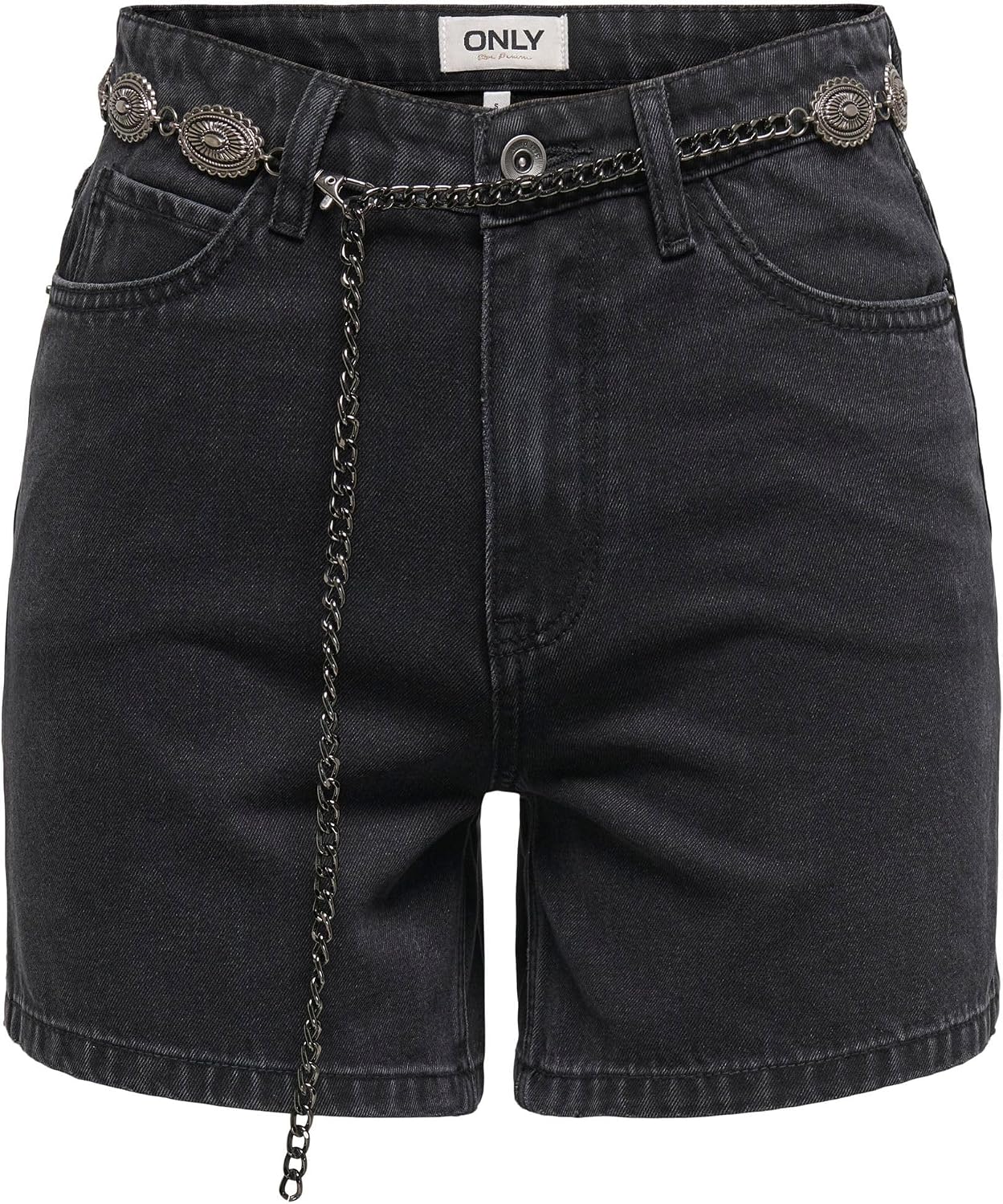 ONLY ONLVEGA Hohe Taille Shorts – Damen-Shorts mit hoher Taille