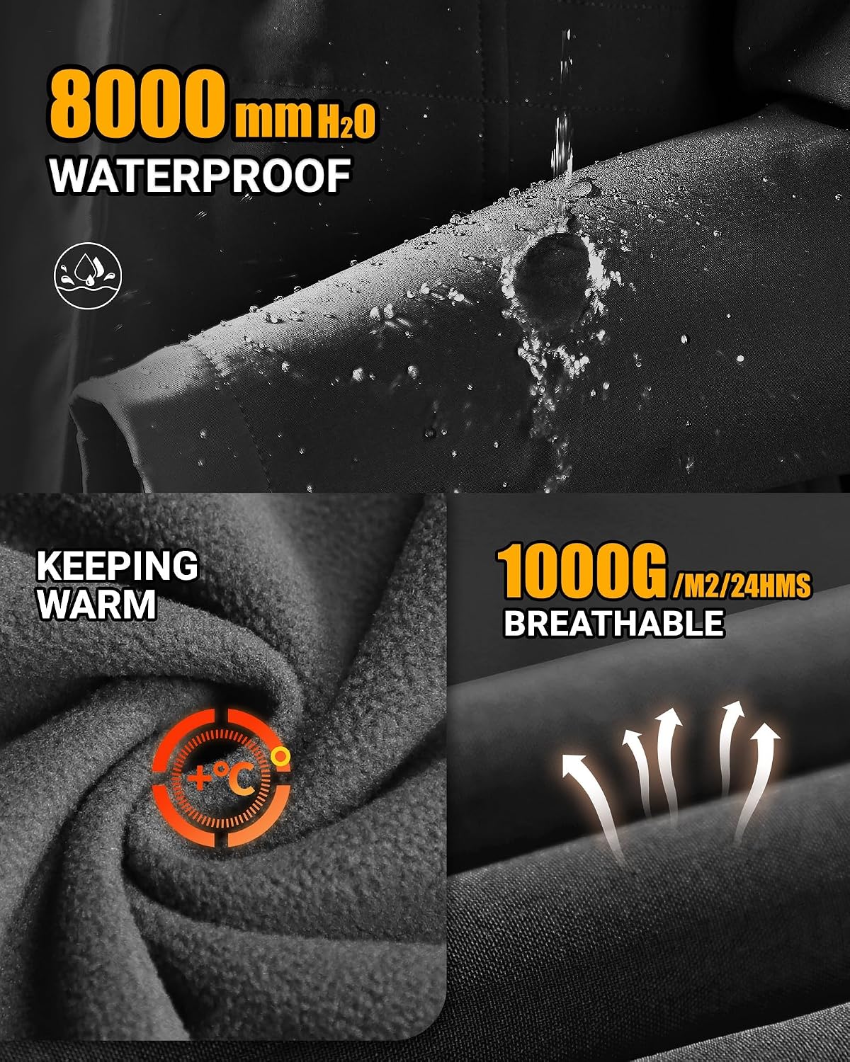 Detalle de Outdoor Ventures softshell rain jacket