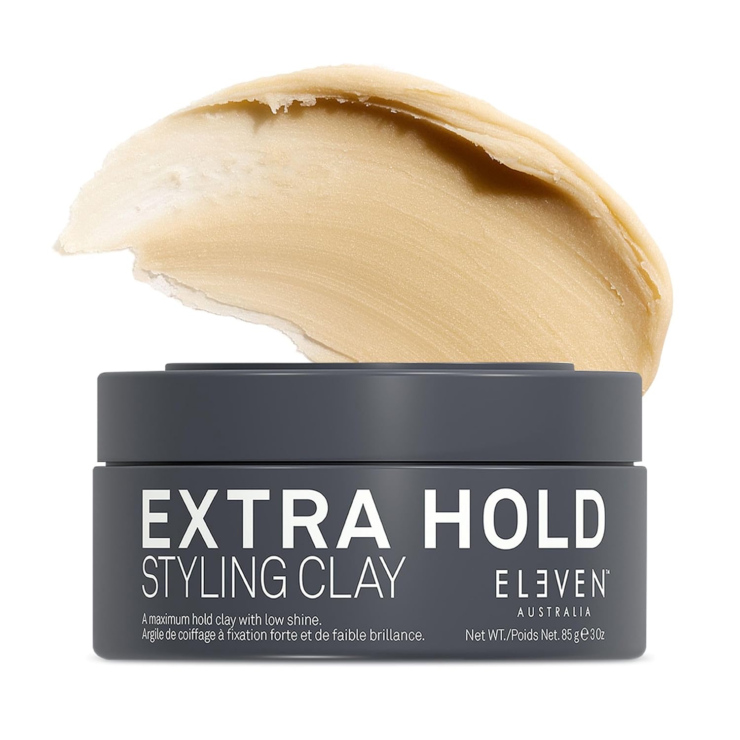 Detalle de ELEVEN AUSTRALIA Extra Hold Styling Clay – 85 g für 24-Stunden-Halt, ideal für kurzes Haar
