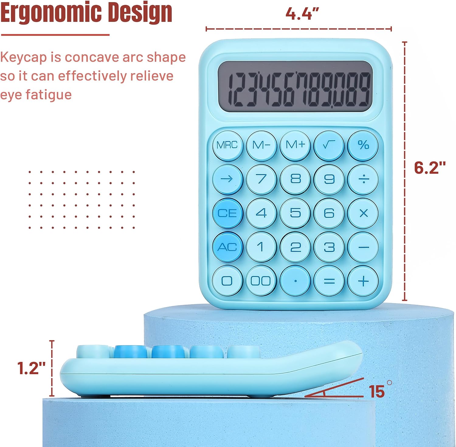 Detalle de Mr. Pen Mechanical Calculator, 12-Digit Display