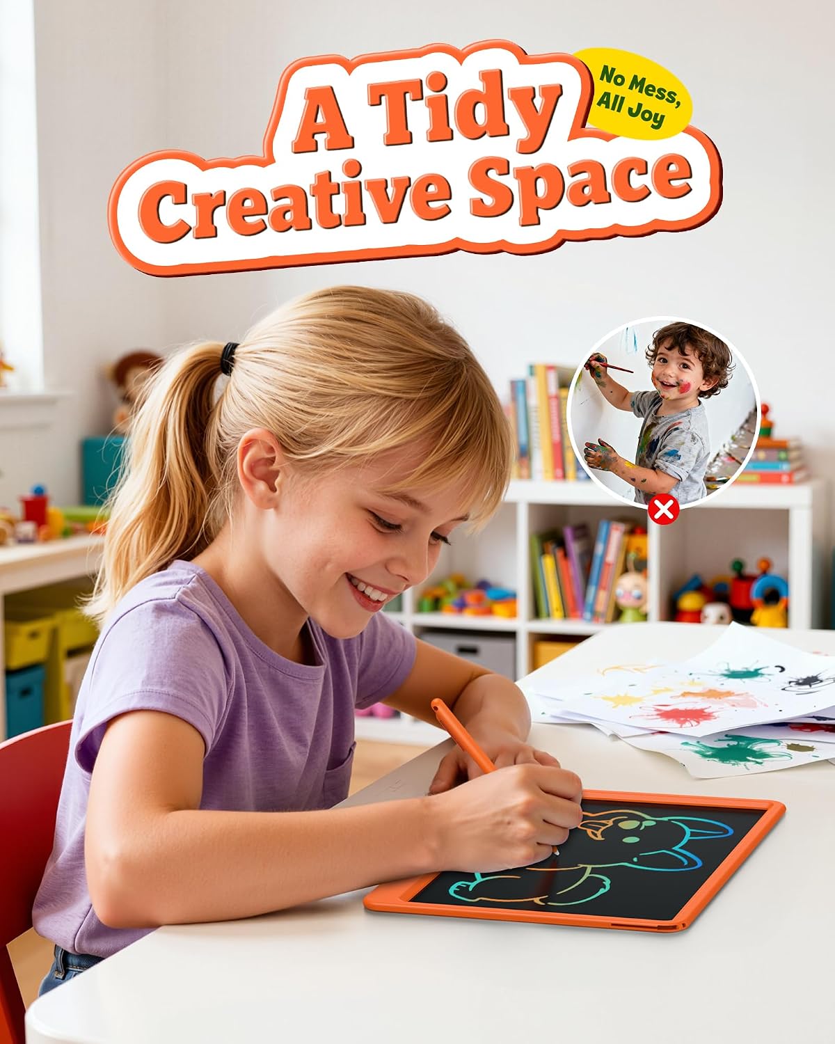 Thumbnail 6 de bravokids LCD22 12-Inch LCD Writing Tablet, Reusable Color Screen