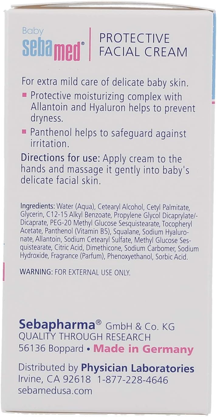 Detalle de Sebamed Baby ansiktskräm 50 ml för torr hud, fuktgivande kräm
