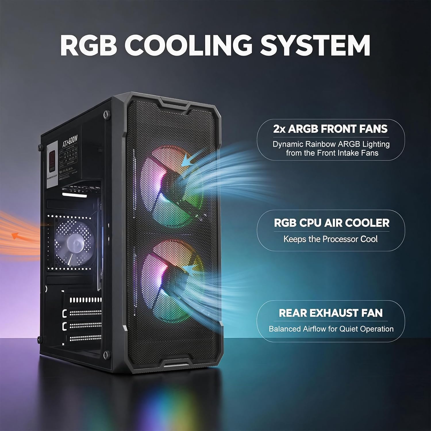 Detalle 1 de Olialia Gaming Desktop with Ryzen 5 5600GT