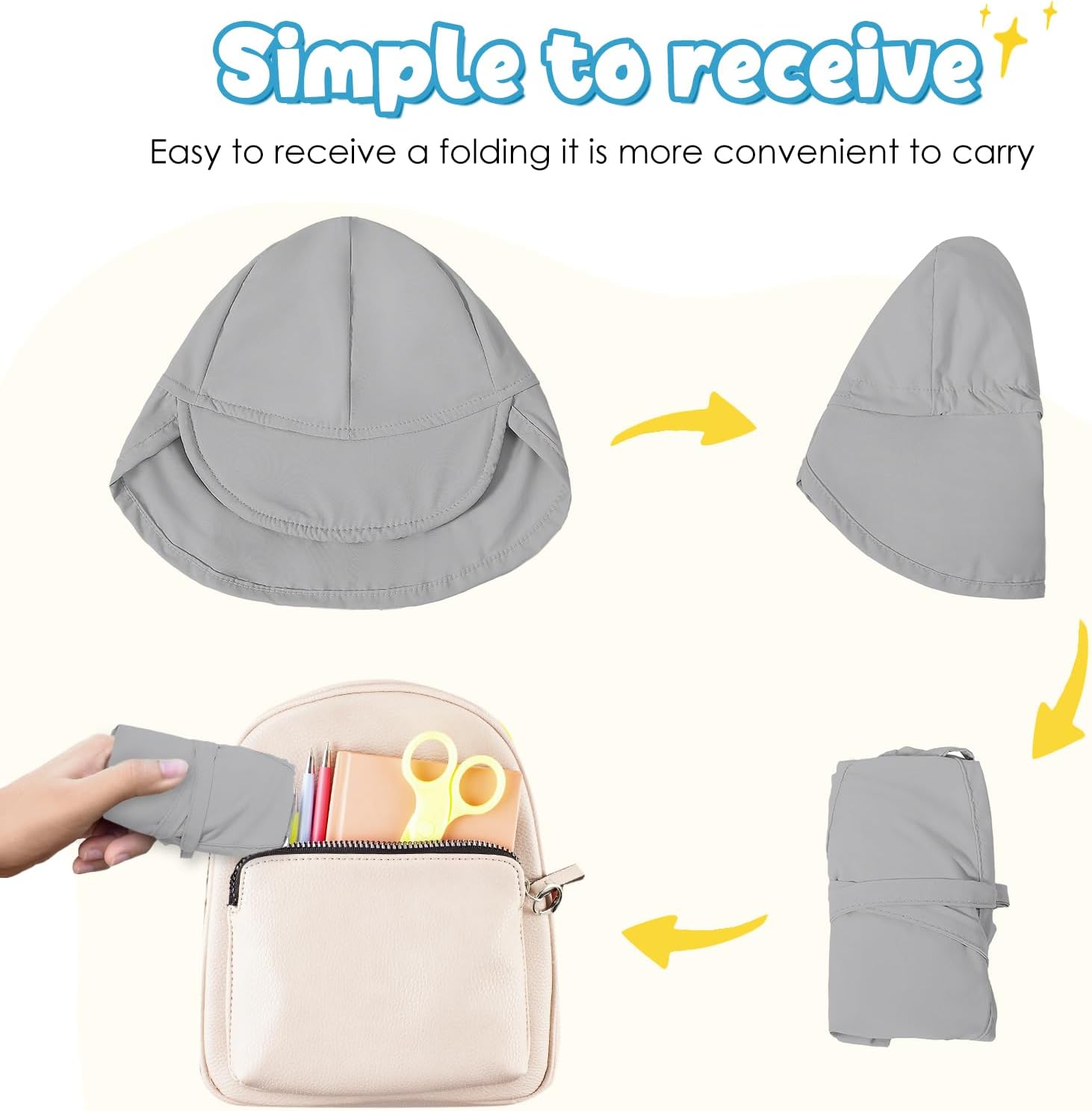 Thumbnail 3 de Xnova Baby Sonnenhut mit Nackenklappe und Bindebändern UPF 50+ – Sommerschutz für Kinder