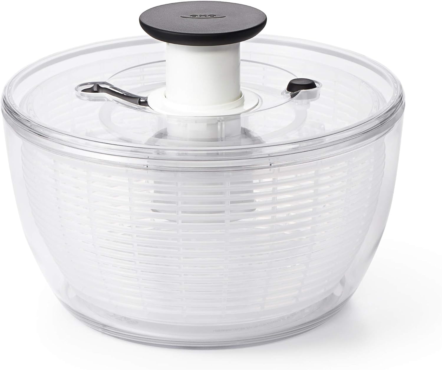 Detalle de OXO Good Grips Salatschleuder mit Sieb und Deckel – zum Waschen und Trocknen von Salat