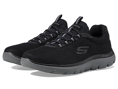 Detalle 2 de Skechers Homme Summits Trainer – Noir Mesh/Charcoal, 45.5 EU