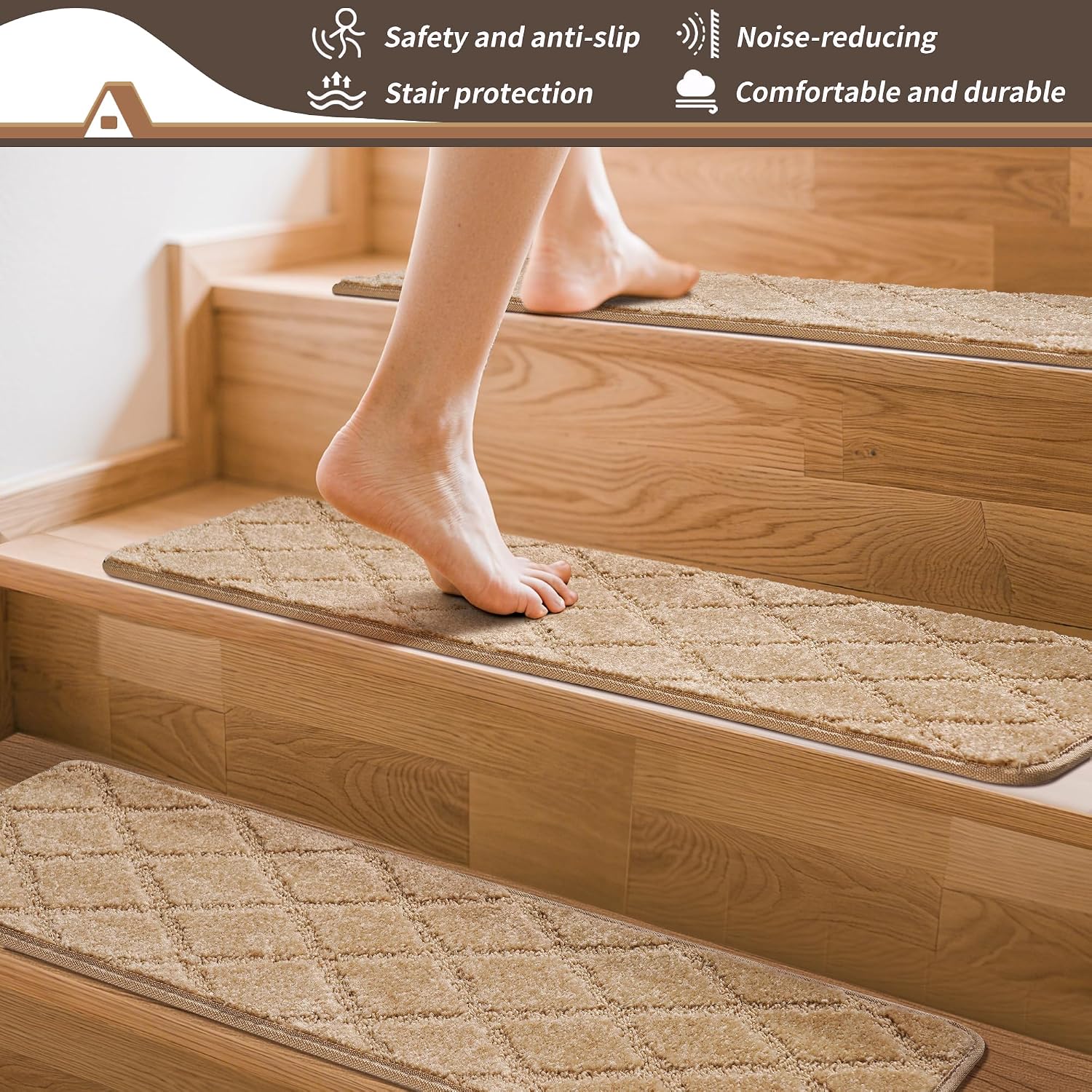 Detalle 2 de BONACA Non-Slip Stair Treads 9" x 32