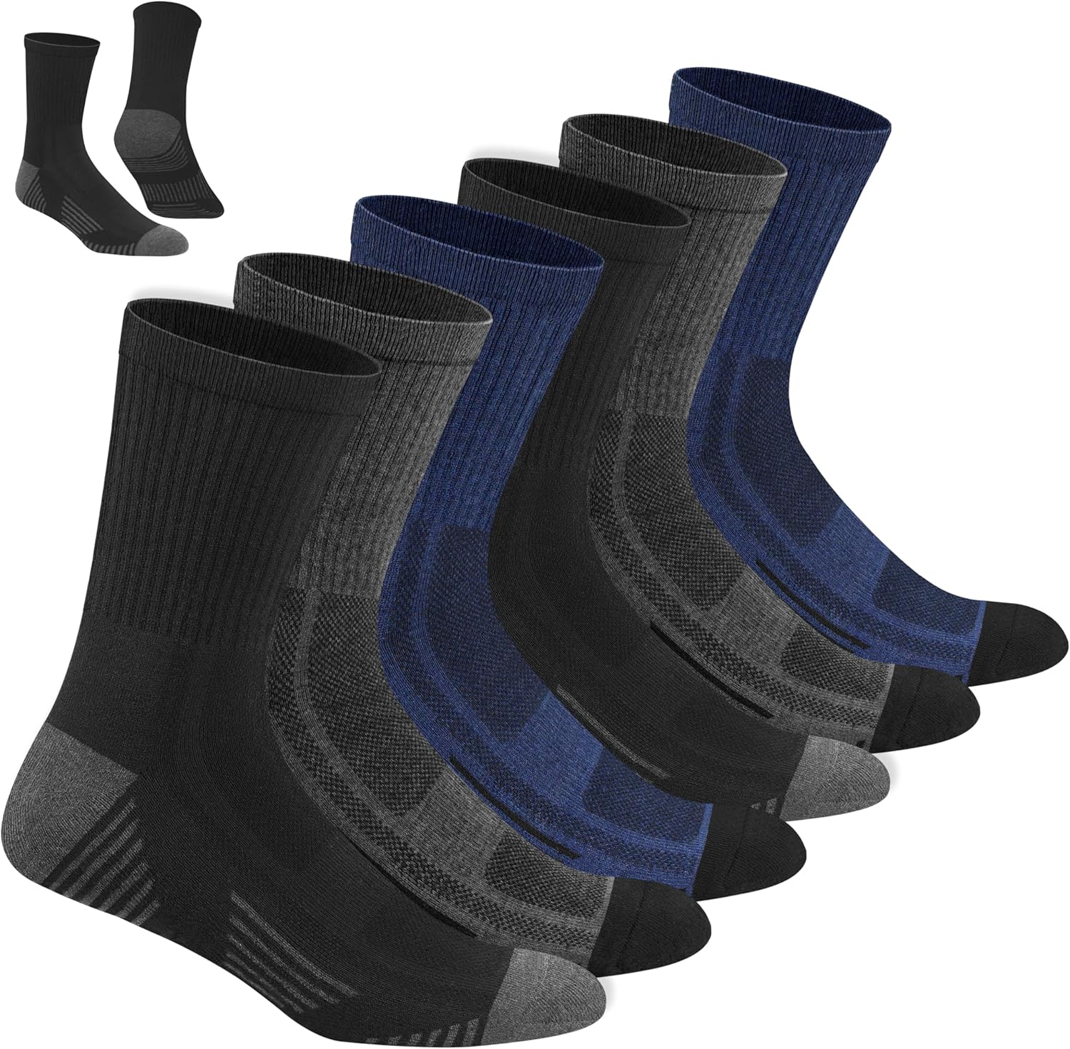 Thumbnail 5 de NAVYSPORT Chaussettes sport coton homme 6 paires