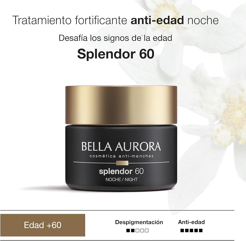 Detalle 2 de BELLA AURORA Splendor +60 crema de noche antiedad