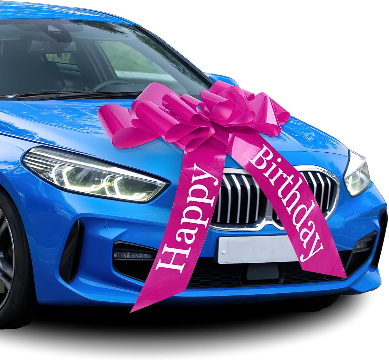 Thumbnail 6 de Moosono Happy Birthday giant car bow (30 inch / 76 cm) with suction cups