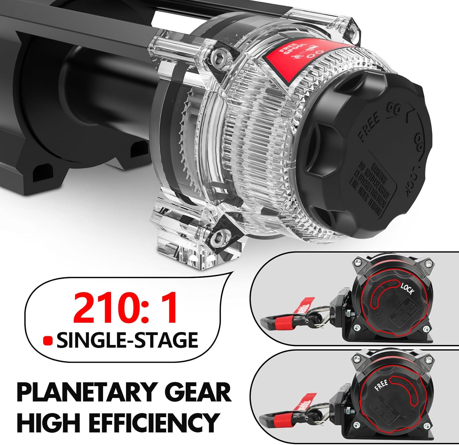 Thumbnail 3 de X-BULL New 6000LBS IP68 Waterproof Electric Winch: 2-in-1 Wireless Remote, Synthetic Rope