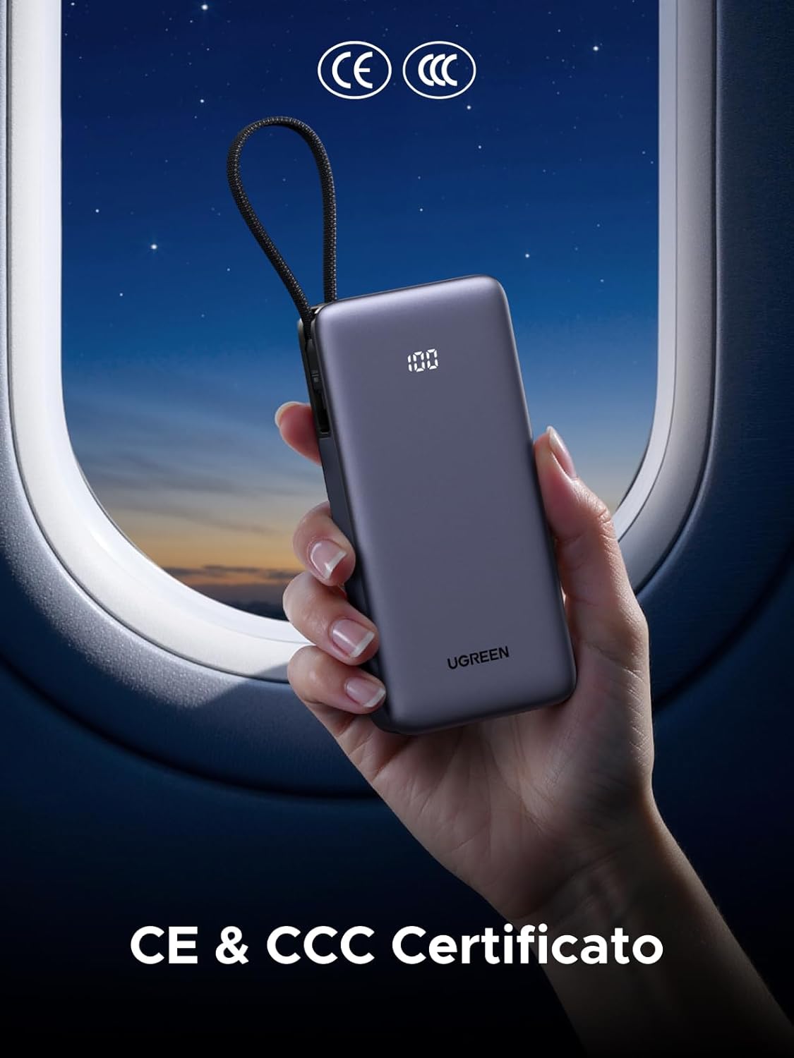 Thumbnail 4 de UGREEN Nexode 55W Power Bank 20000mAh: ricarica rapida 3-in-1 con cavo integrato