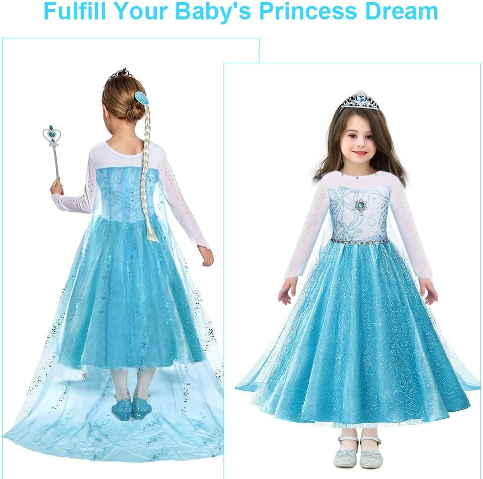 Detalle 2 de URAQT Princess Dress for Girls