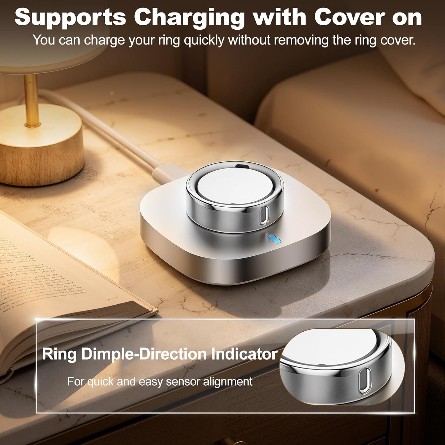 Detalle de Hexasider 5 Pack Upgraded Ring Covers for Oura Ring Gen 3/Gen 4 (Size 10) – TPU Anti-Scratch Protectors