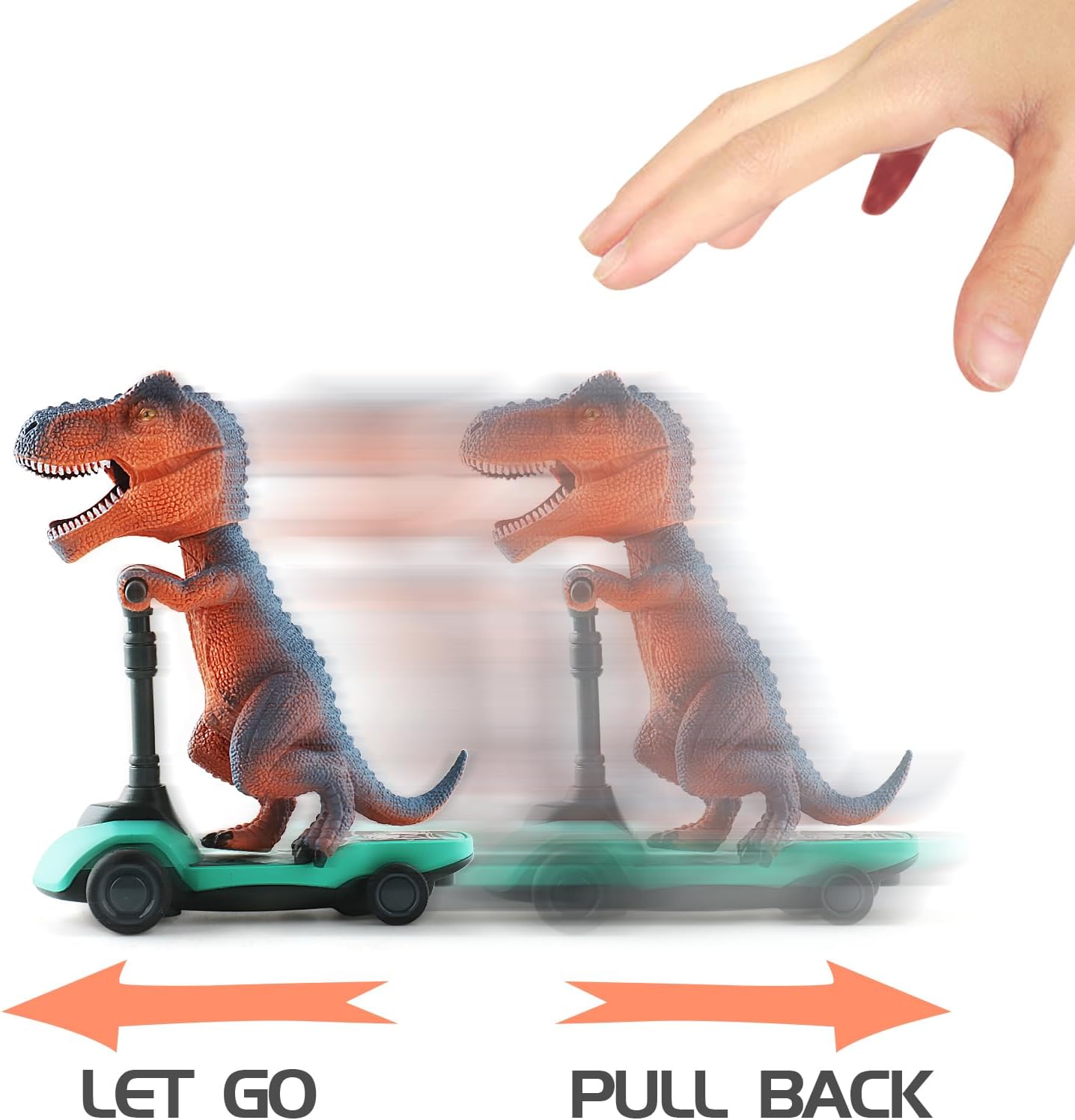 Detalle 2 de DINOBROS Dinosaur Scooter Toys 4-Pack