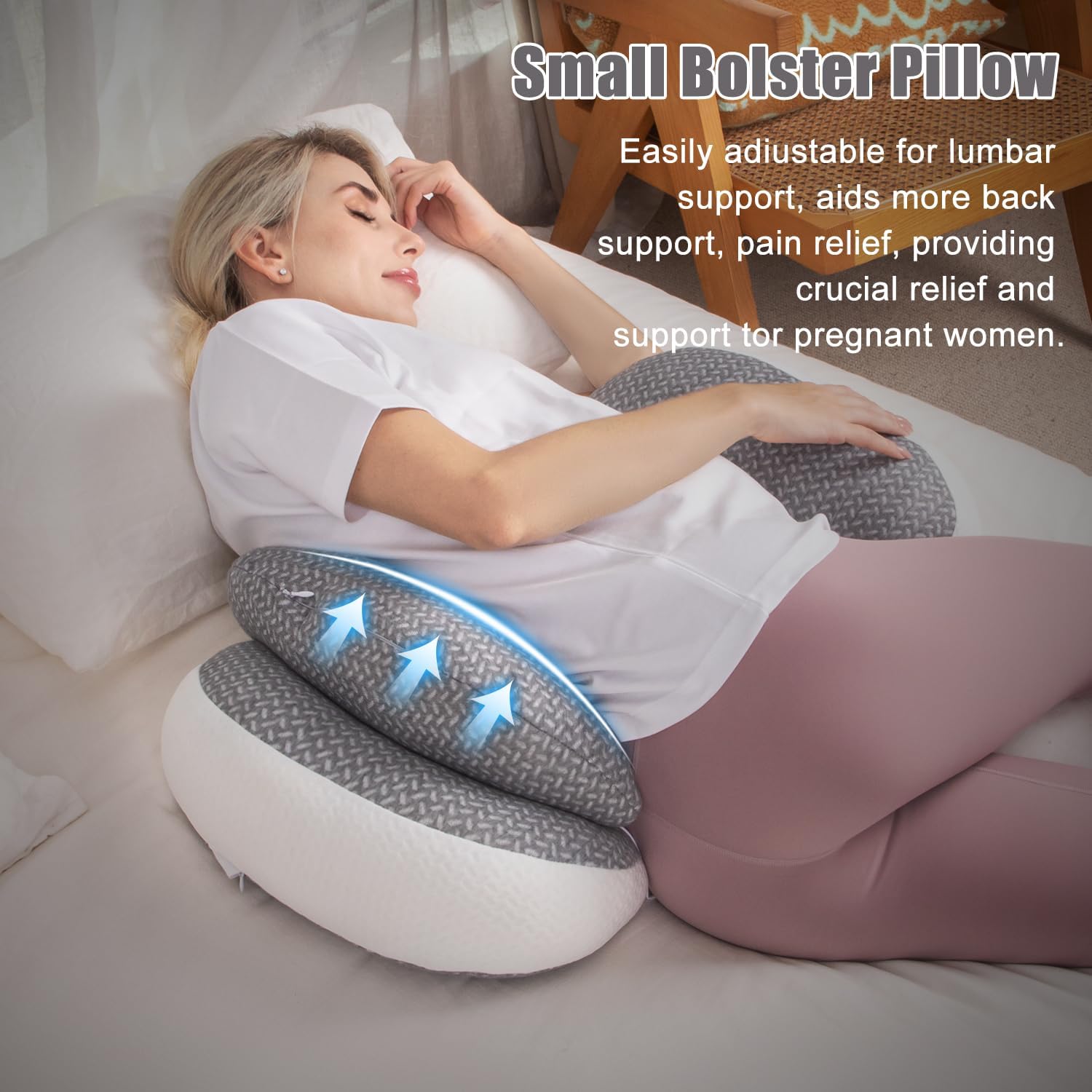 Thumbnail 5 de Chilling Home Pregnancy Pillows for Sleeping (Blue) – adjustable 30° maternity body pillow