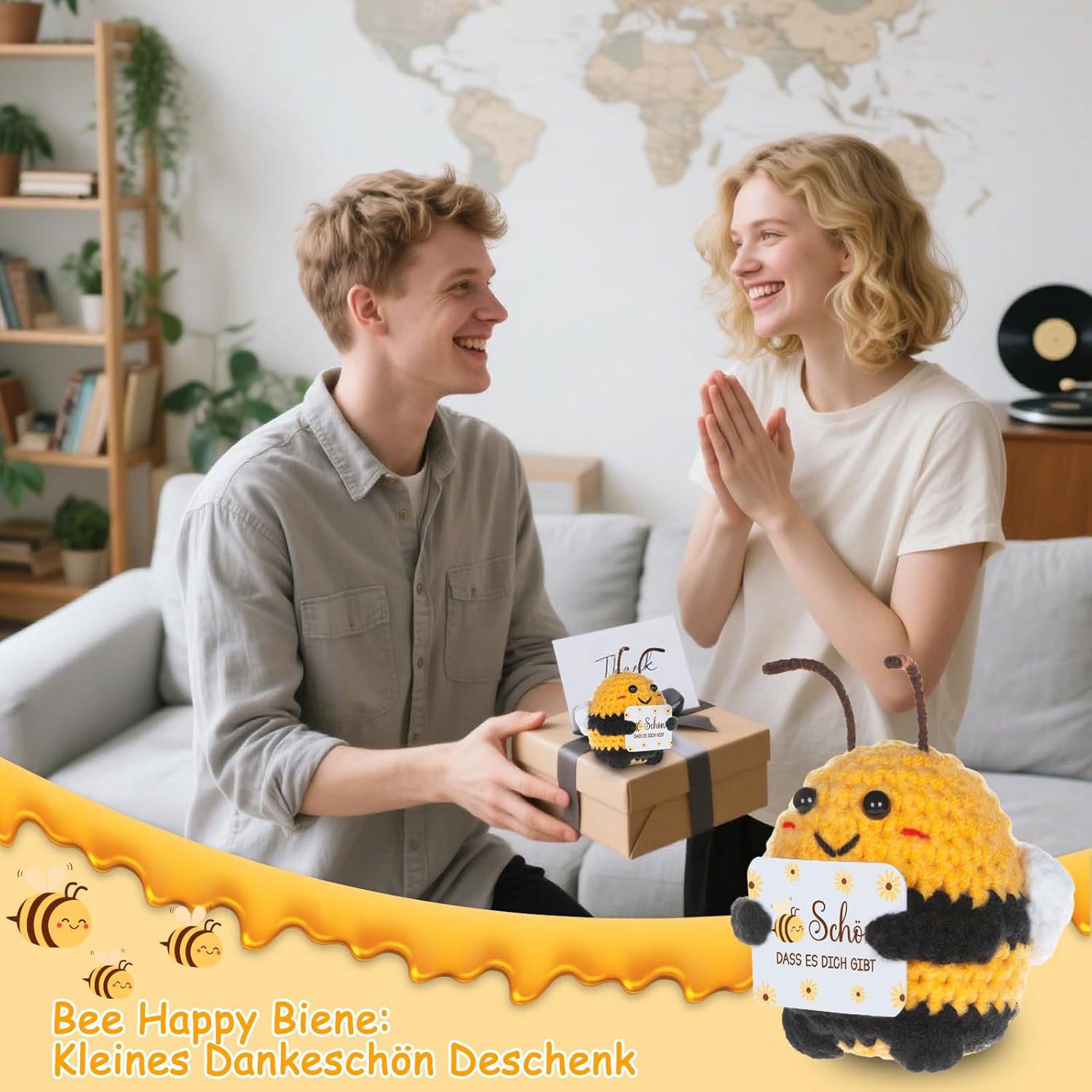 Thumbnail 3 de Gestrickte Biene Glücksbringer als Dankeschön